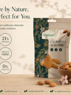 Ammari California Almonds — 21% protein, high in fibre, 0% trans fat