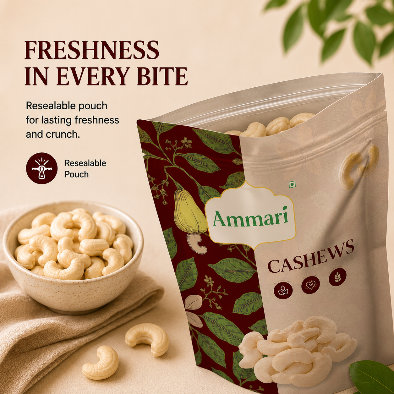 Premium Whole Cashews (W240)