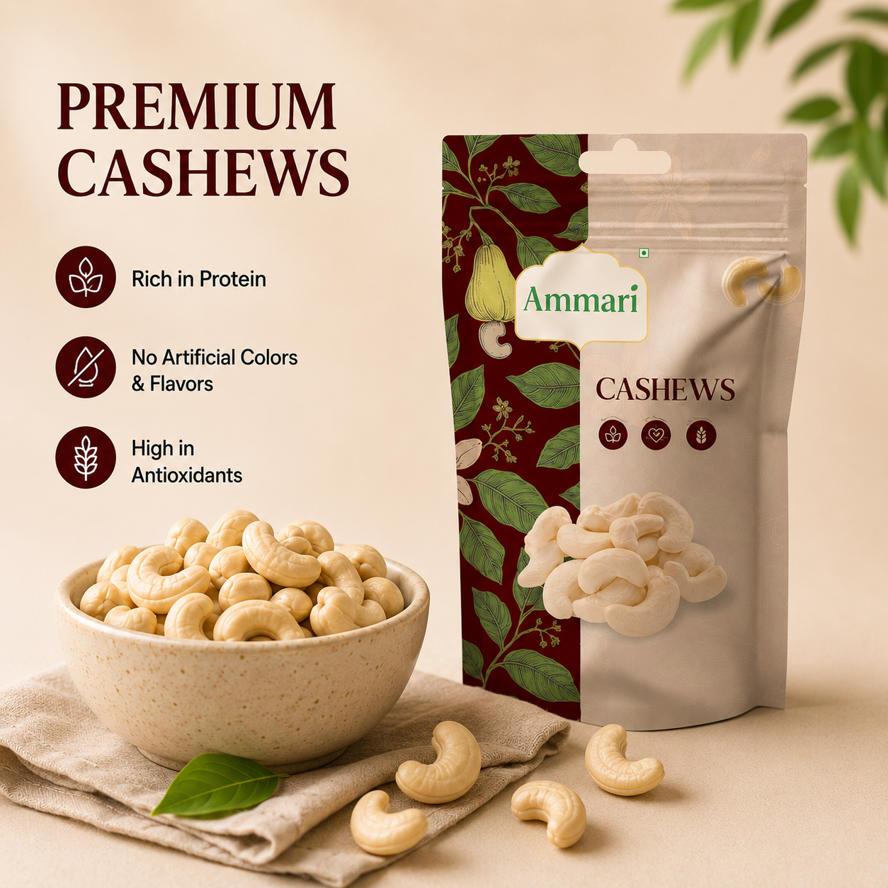 Premium Whole Cashews (W240)