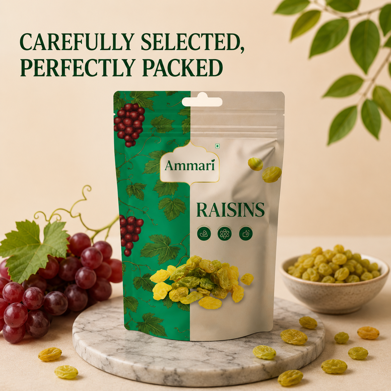 Indian Green Raisins (Kishmish)