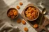 dried apricots benefits: premium product photography on warm linen
