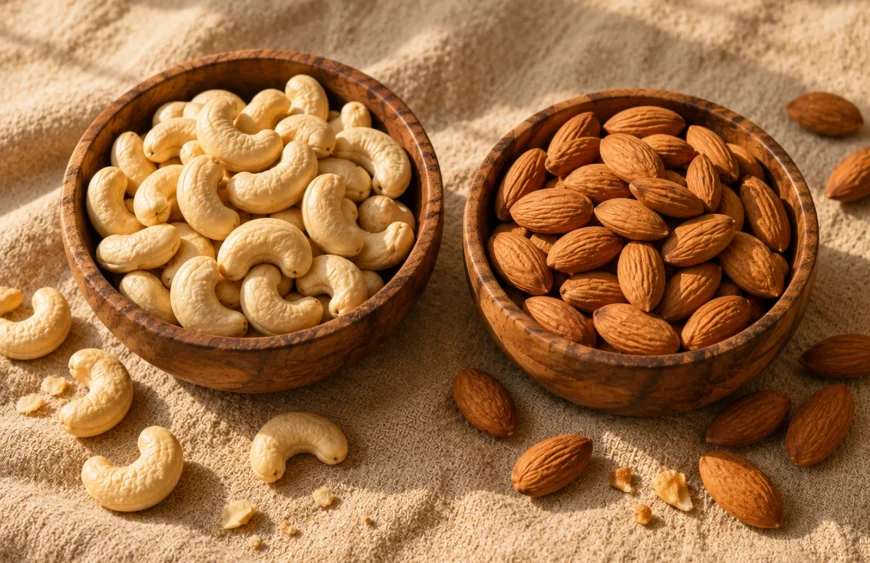 cashews vs almonds nutrition comparison — Ammari Foods